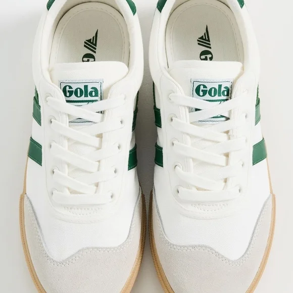 Gola White and Green Sneakers - Picture 4 of 11